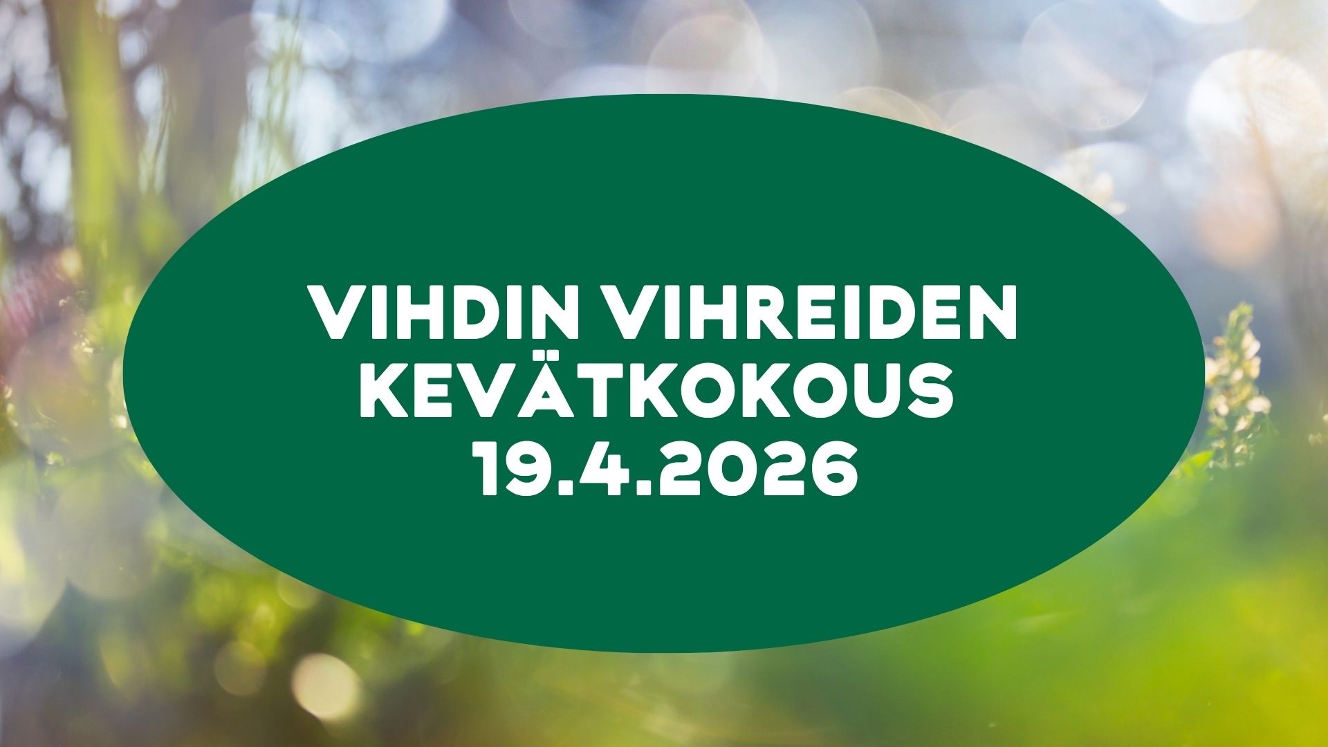Tervetuloa kevätkokoukseen